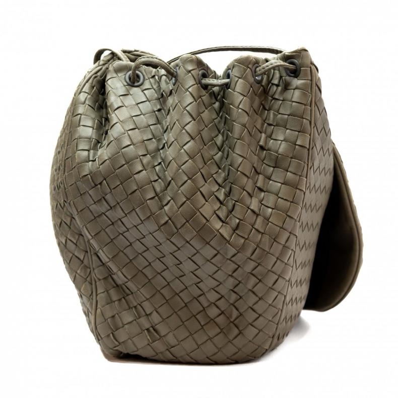 BOTTEGA VENETA(葆蝶家) BV 編織包 灰綠色-1