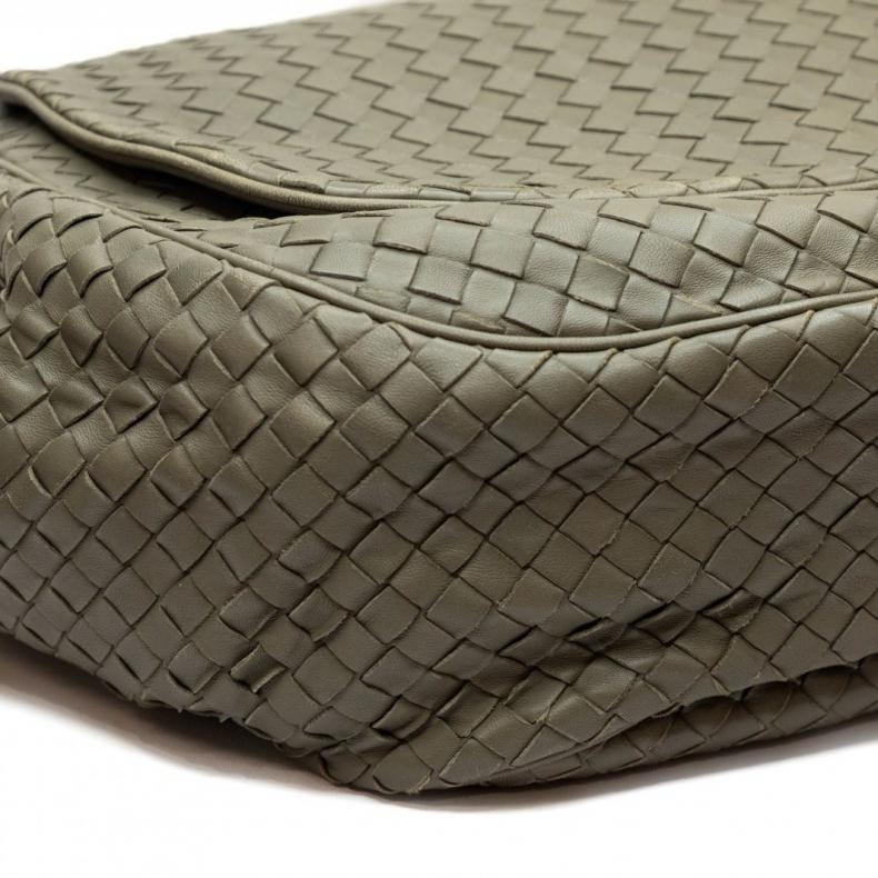 BOTTEGA VENETA(葆蝶家) BV 編織包 灰綠色-5