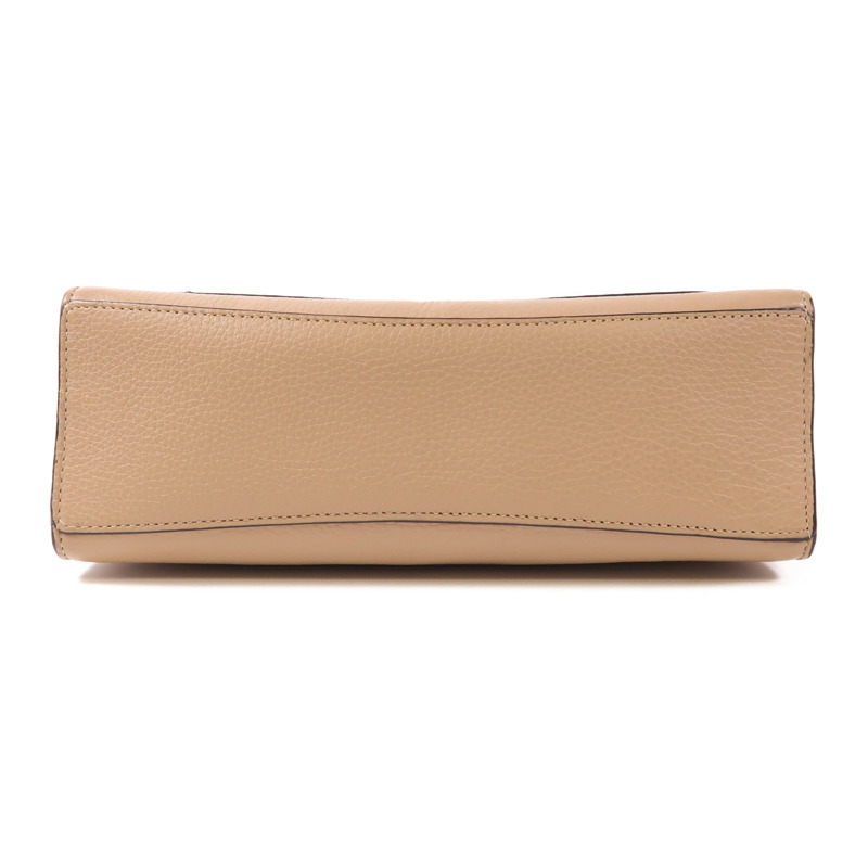 COACH 皮革/塗層帆布Shoulder Bag金扣鏈帶肩背袋-3