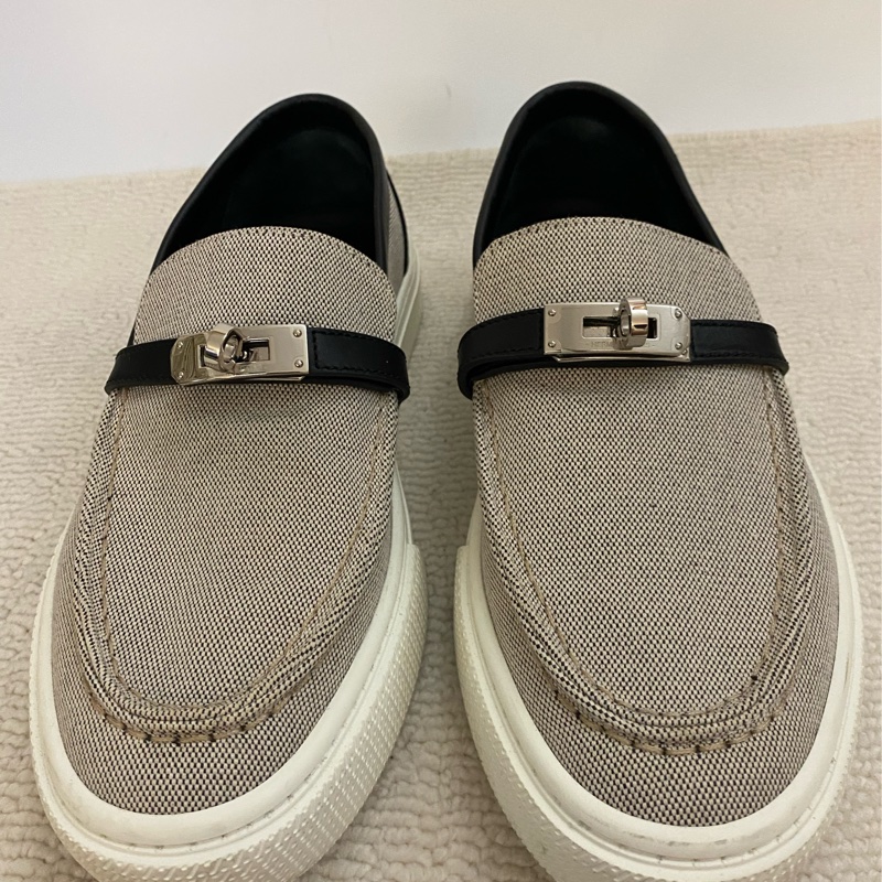 HERMES EO Toile Shoes-1
