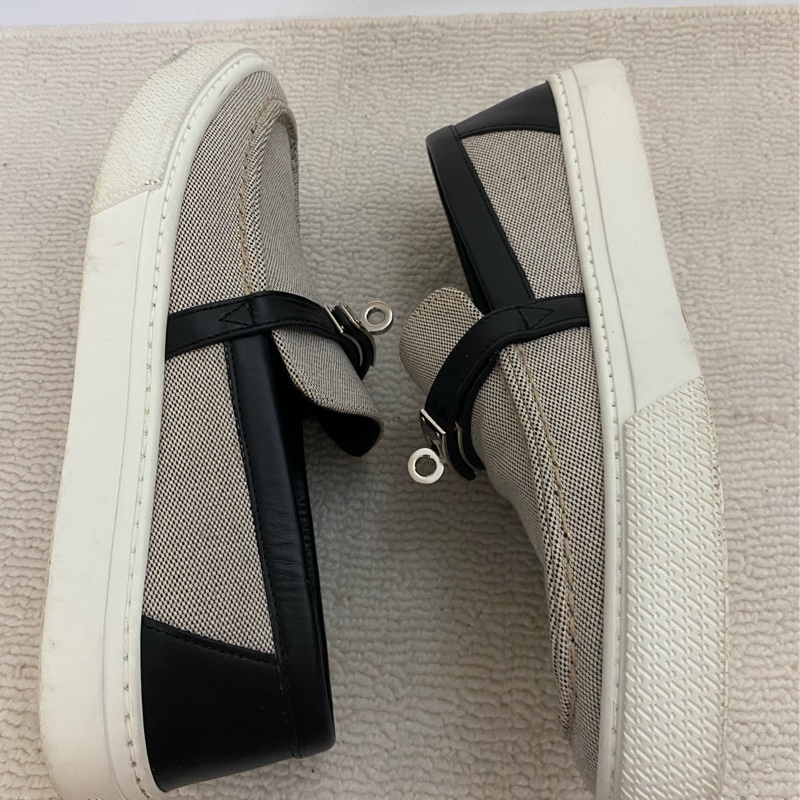 HERMES EO Toile Shoes-5