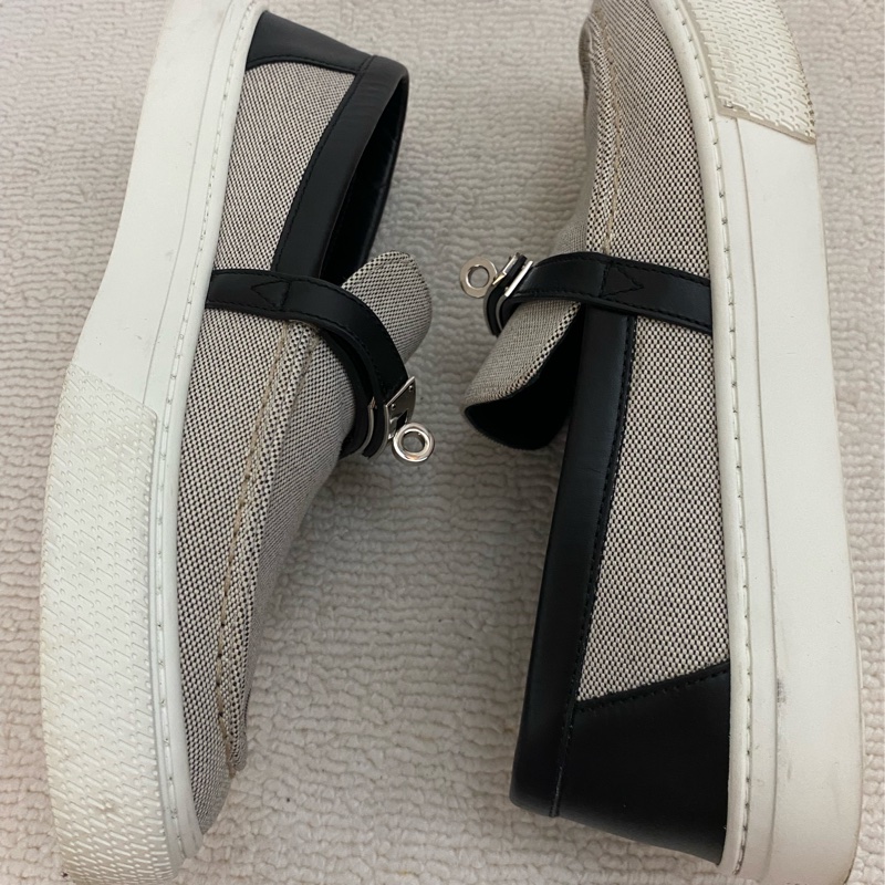 HERMES EO Toile Shoes-6