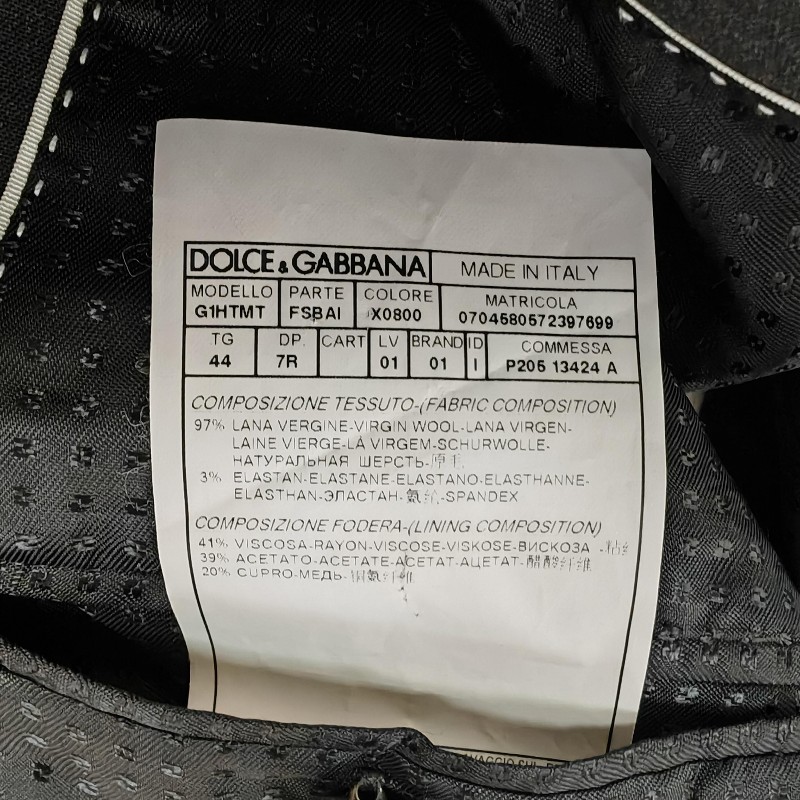 Dolce&Gabbana 杜嘉班納 滿印波點西服 三件套 44號-7