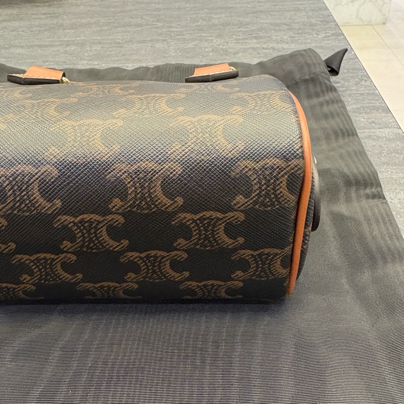 CELINE包包 凱旋門LOGO迷你波士頓包/14*9.5*7.5CM/防背購/99-10