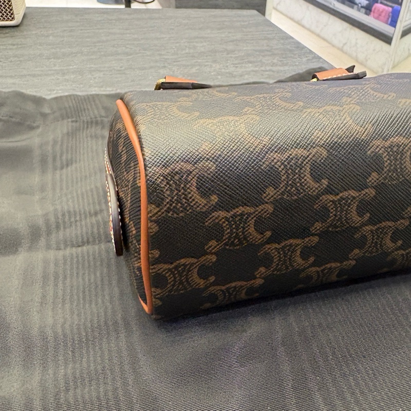 CELINE包包 凱旋門LOGO迷你波士頓包/14*9.5*7.5CM/防背購/99-11