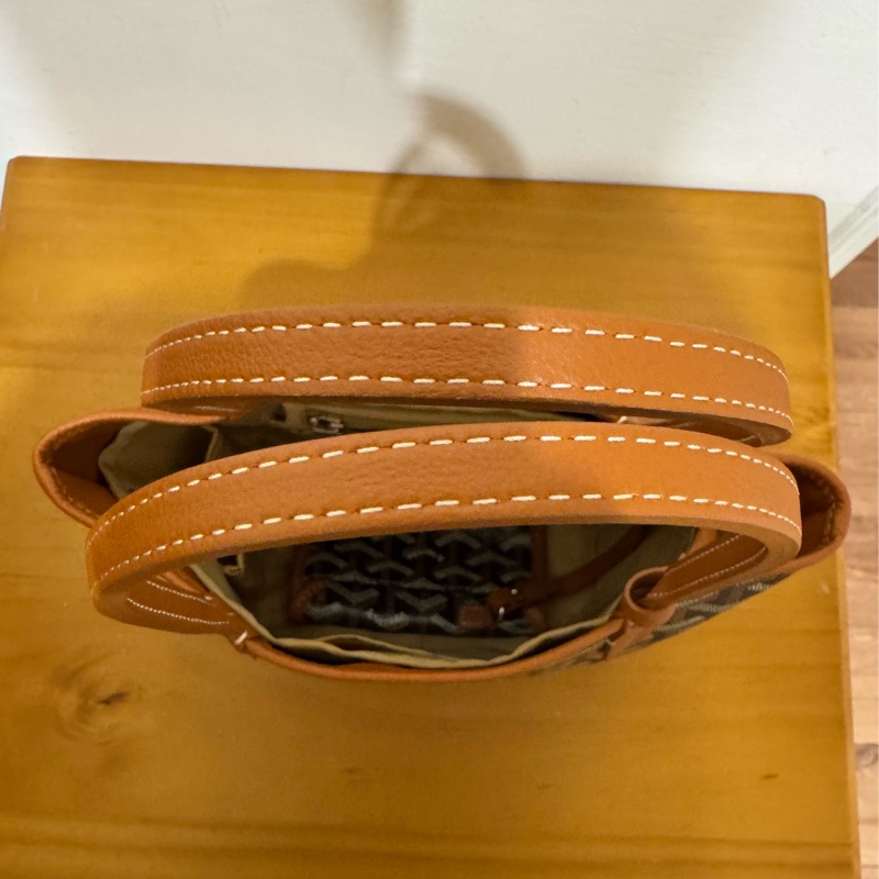 全新Goyard Anjou mini 黑棕 雙面mini tote（附全新內膽包）-8