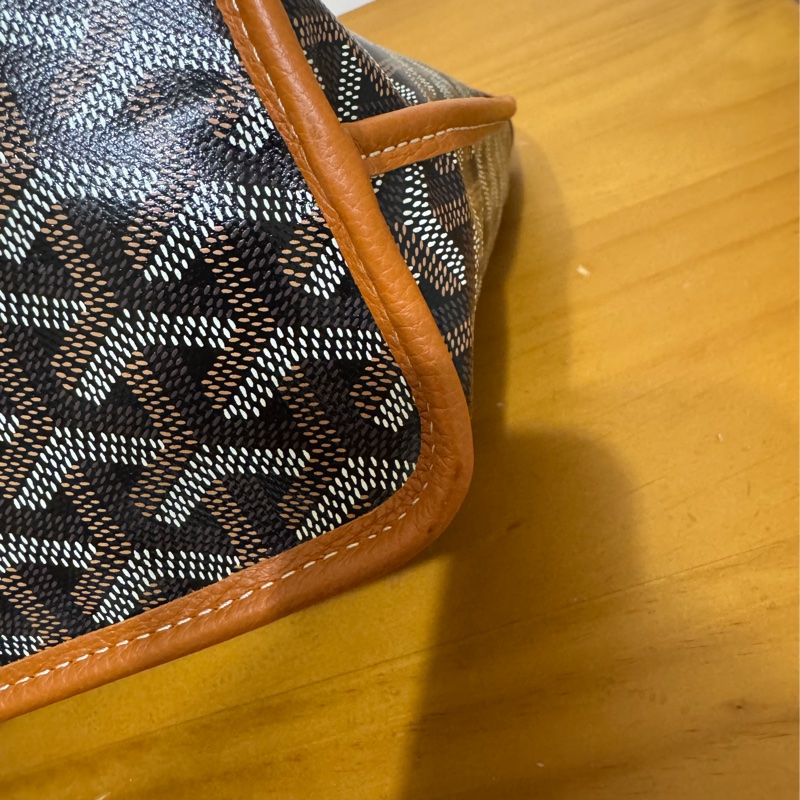 全新Goyard Anjou mini 黑棕 雙面mini tote（附全新內膽包）-12