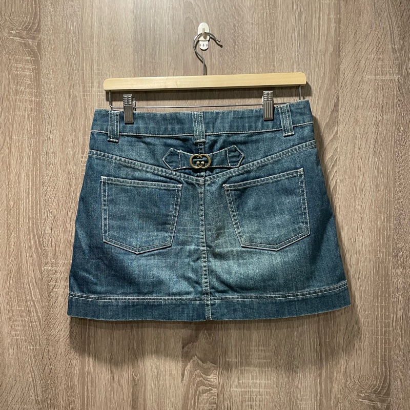 Gucci 經典logo牛仔裙-1