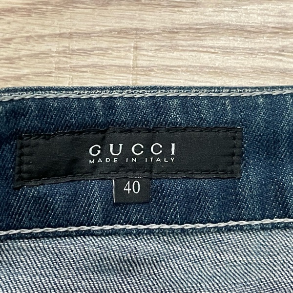 Gucci 經典logo牛仔裙-7