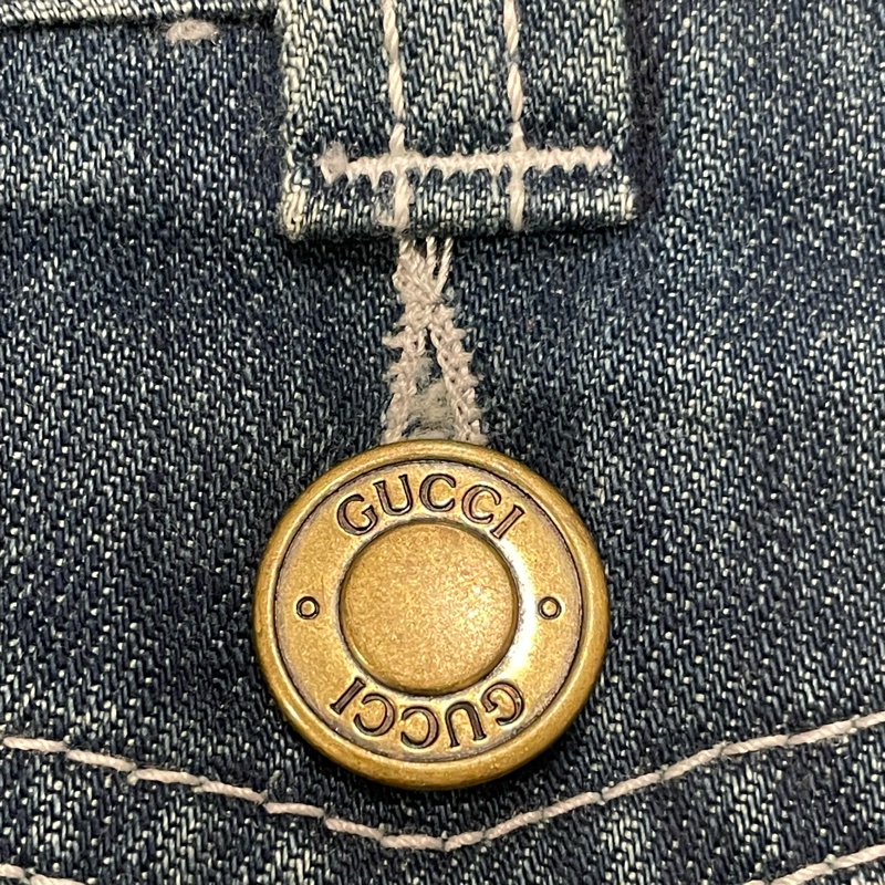 Gucci 經典logo牛仔裙-10