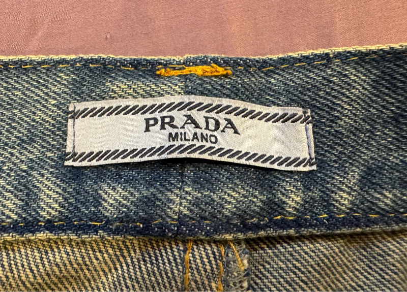 PRADA 牛仔群 迷你裙-2