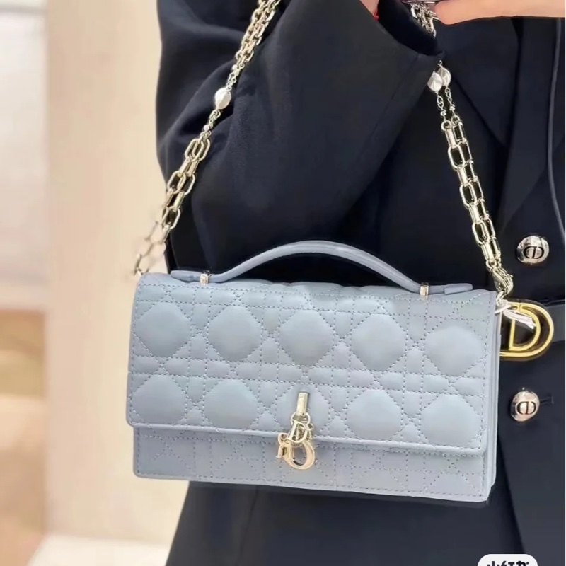 DIOR迪奥女包 MISSDIOR藤格纹羊皮手提 /單肩斜挎包-27
