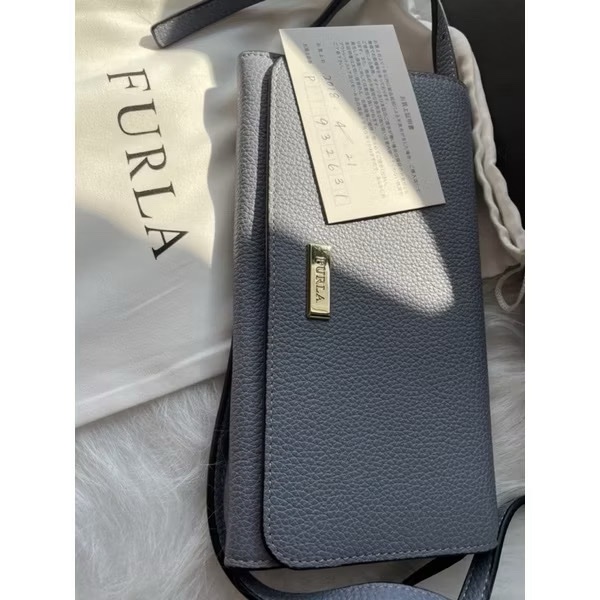 Furla woc 淡藍色 可斜背-1
