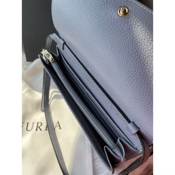 Furla woc 淡藍色 可斜背-3