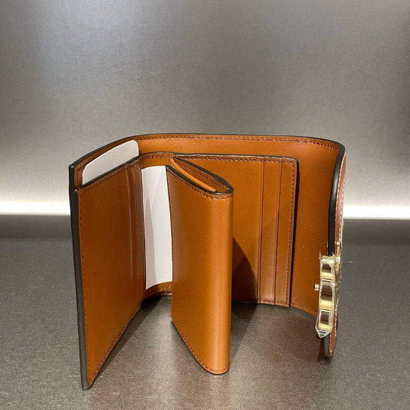 🛫早秋當季新品🛬Celine Triomphe 帆布經典凱旋門Logo 3折短夾-3