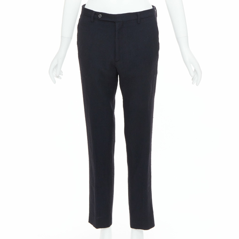 MAISON MARGIELA Line 14 navy wool tapered pants IT48 M-0