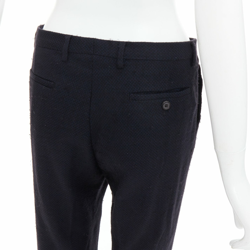 MAISON MARGIELA Line 14 navy wool tapered pants IT48 M-1