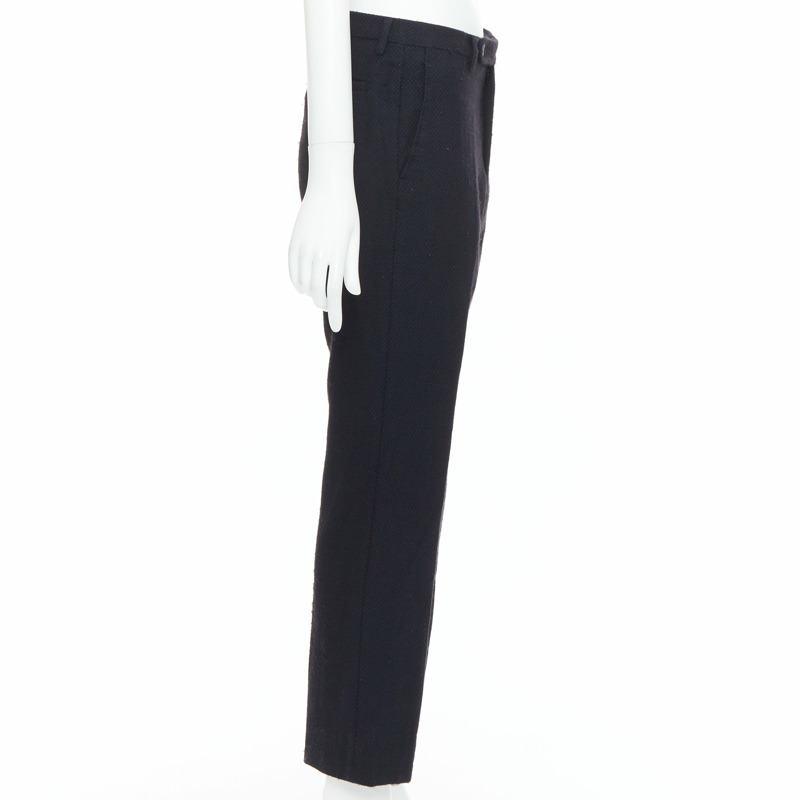 MAISON MARGIELA Line 14 navy wool tapered pants IT48 M-3