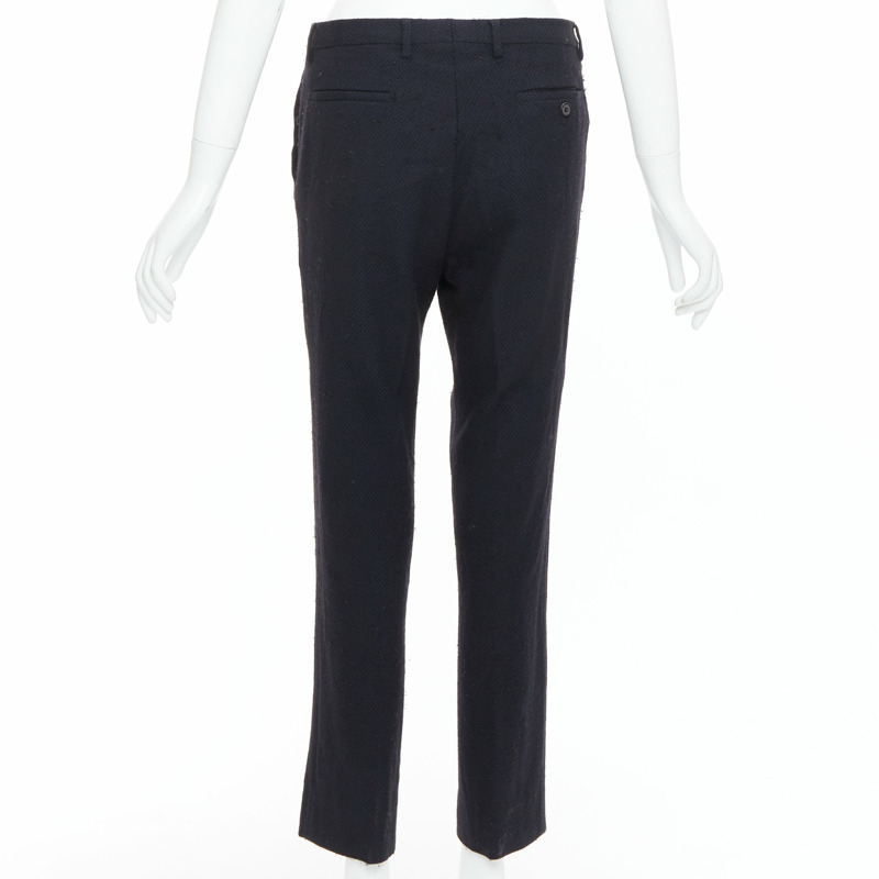 MAISON MARGIELA Line 14 navy wool tapered pants IT48 M-4