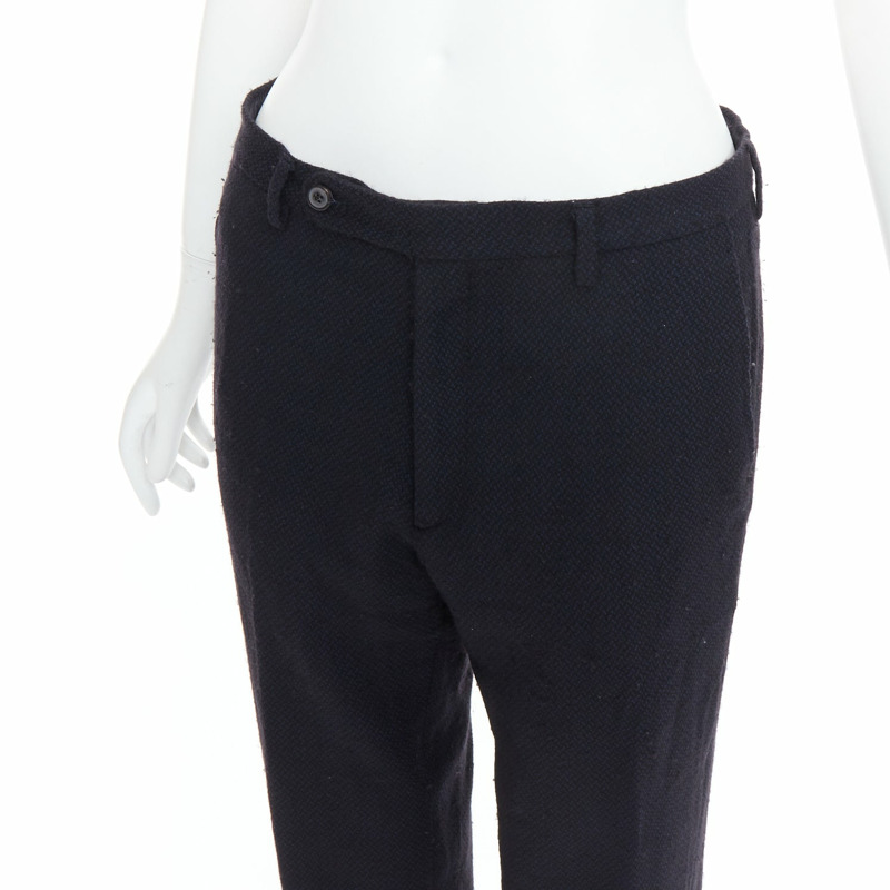 MAISON MARGIELA Line 14 navy wool tapered pants IT48 M-6