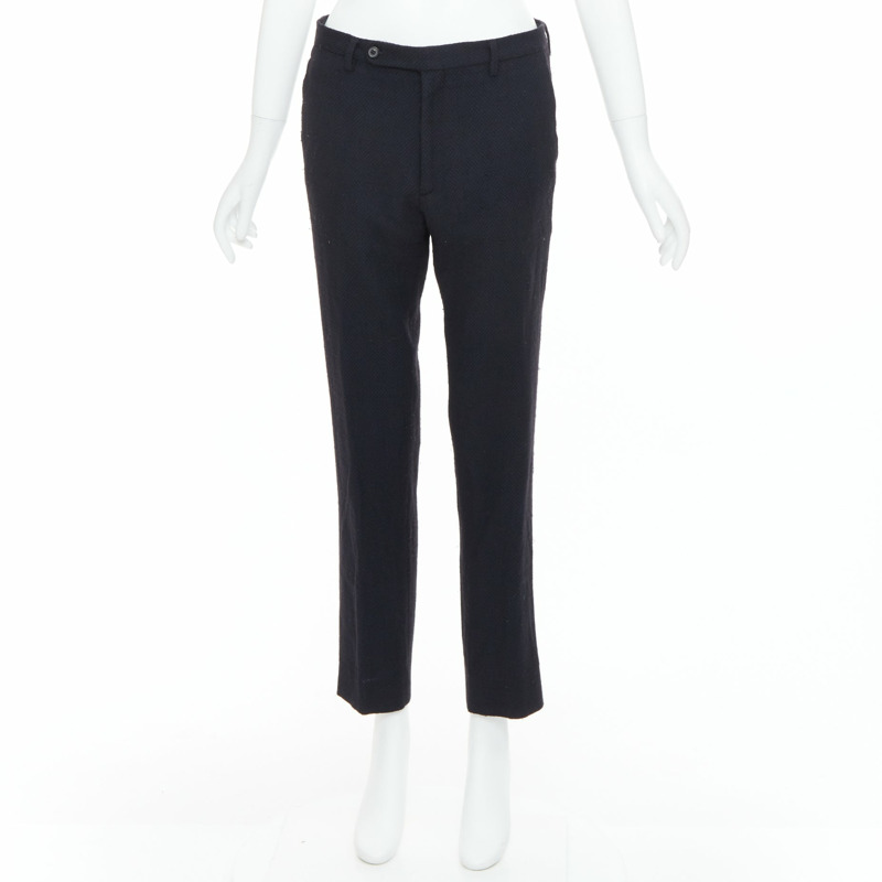 MAISON MARGIELA Line 14 navy wool tapered pants IT48 M-8