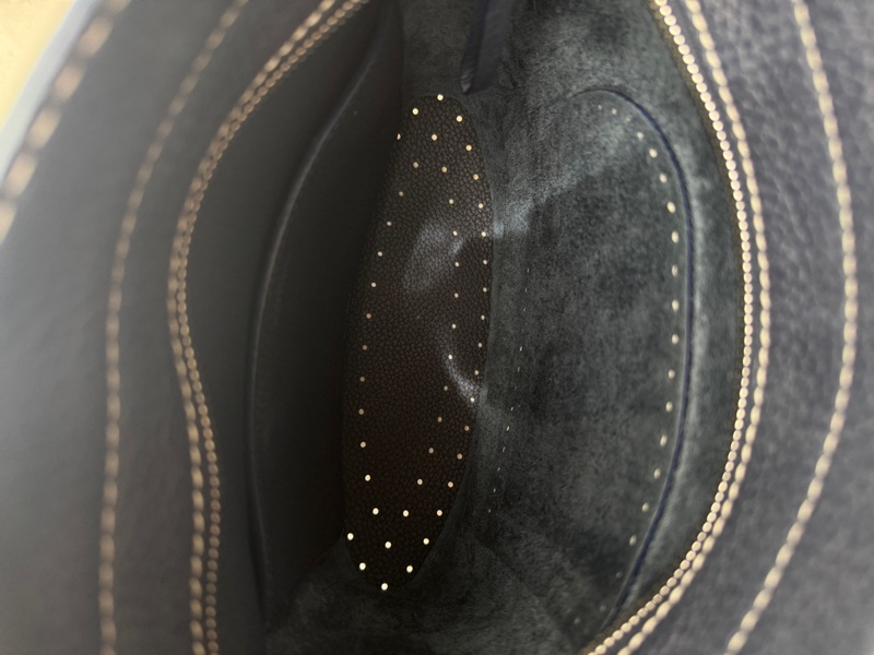 Delvaux 德爾沃 Pin Daily 中號 水桶包 深藍-5