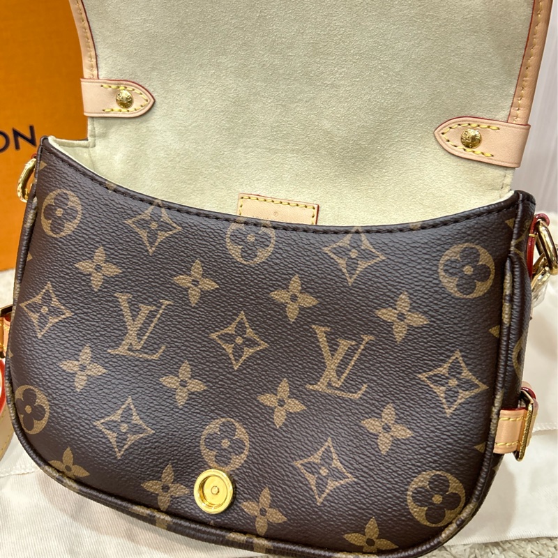 LV saumur BB晶片款 雙子星 老花馬鞍包 loui vuitton-14