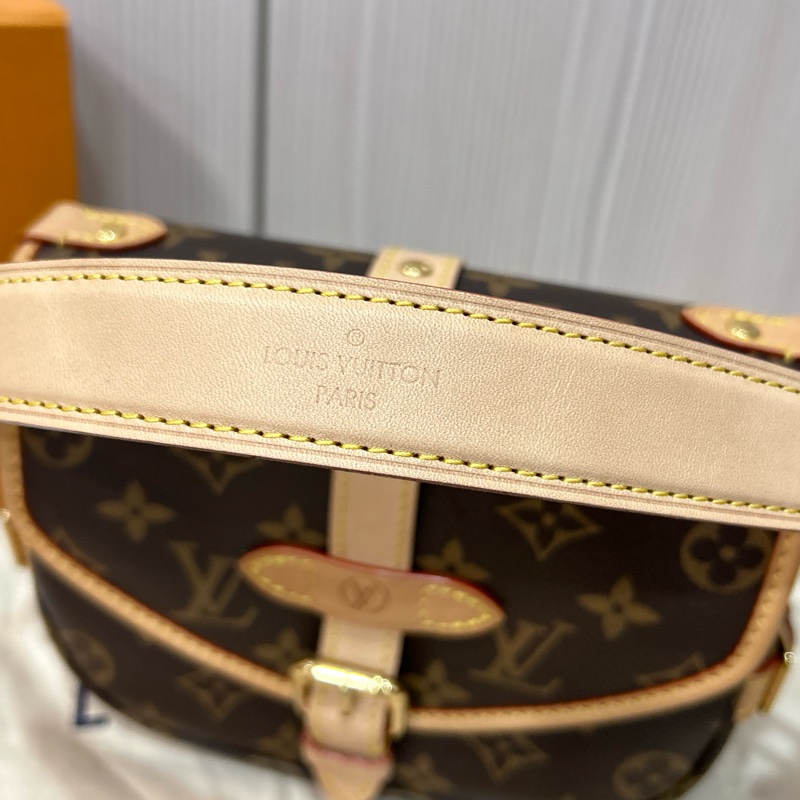 LV saumur BB晶片款 雙子星 老花馬鞍包 loui vuitton-25