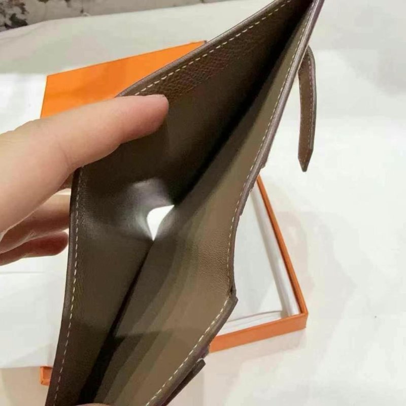 ✨Hermes bearn 錢包大象灰 98新 配件盒子-6