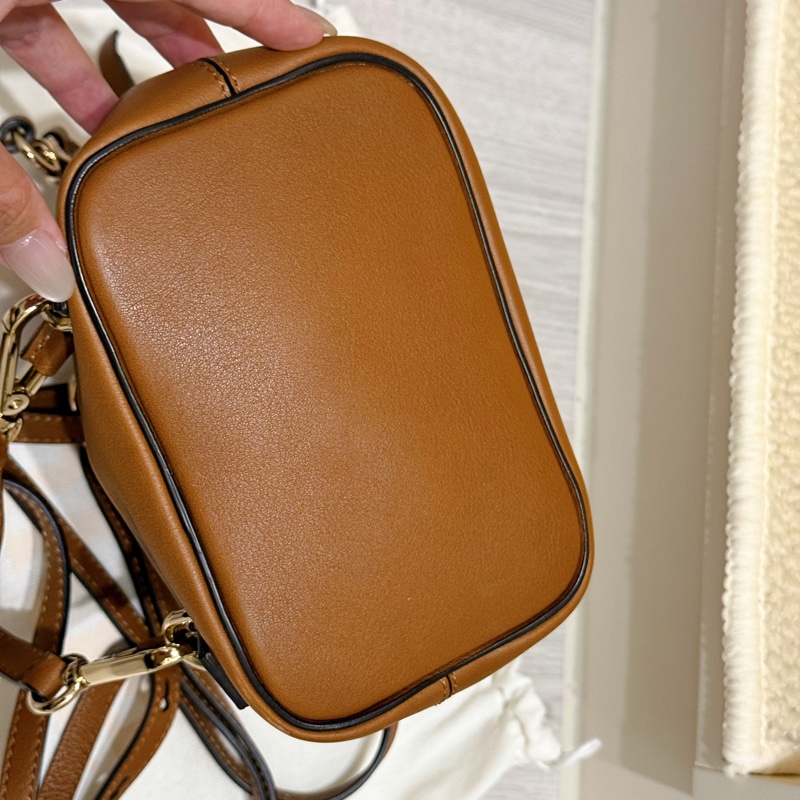 CHLOÉ TAN SUEDE CALFSKIN MINI FAYE BACKPACK-4