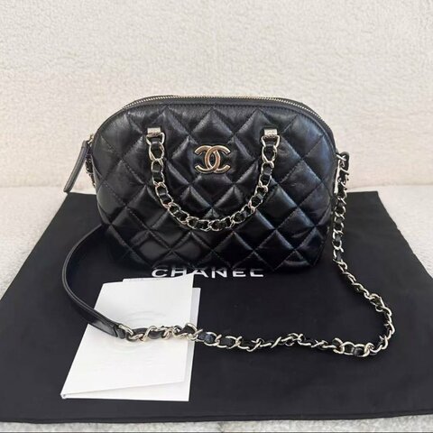 ✨Chanel 24b 超美的一只油蠟皮小貝殼包 小號 全新 配件齊全