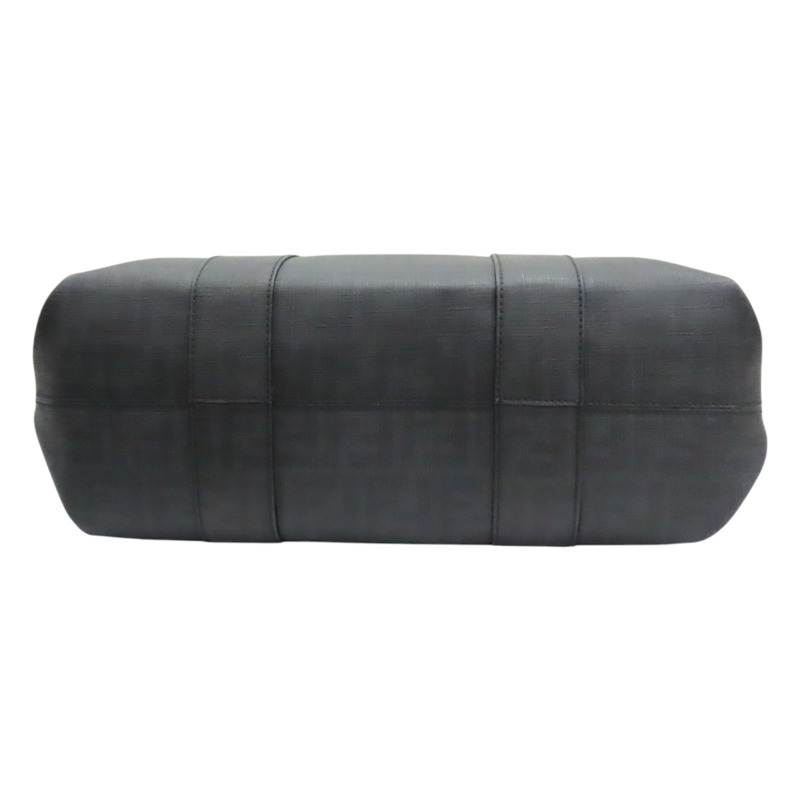 黑色 帆布 North South Zucca 托特包【FENDI 芬迪】 7VA196-3