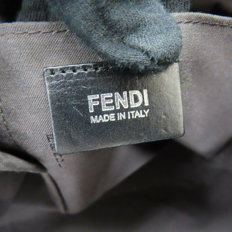 黑色 帆布 North South Zucca 托特包【FENDI 芬迪】 7VA196-7
