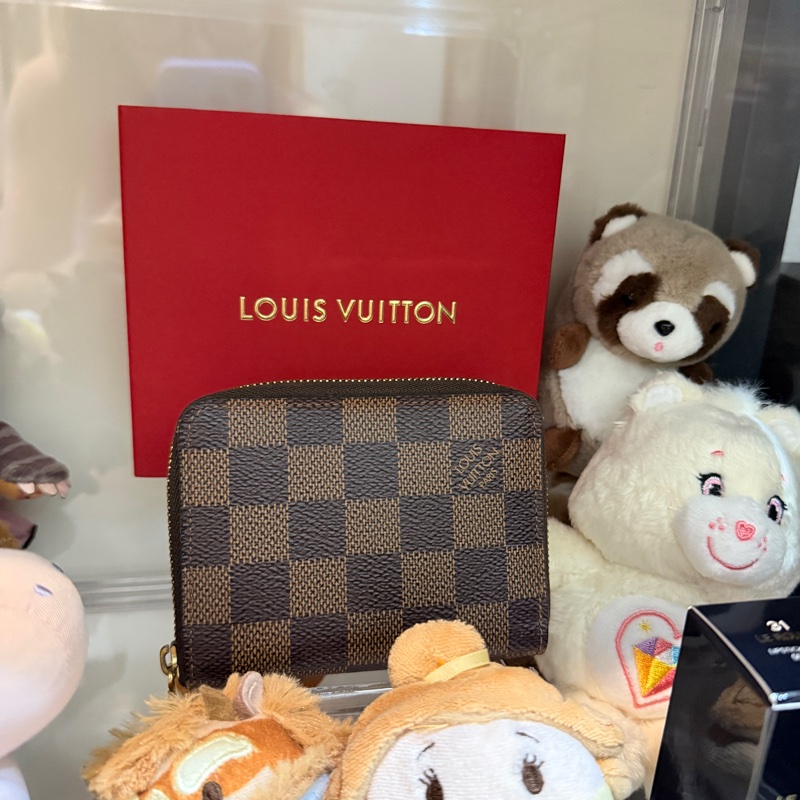 LV🤎超級無敵好用的拉鍊零錢包 中短夾 咖啡棋盤格-4