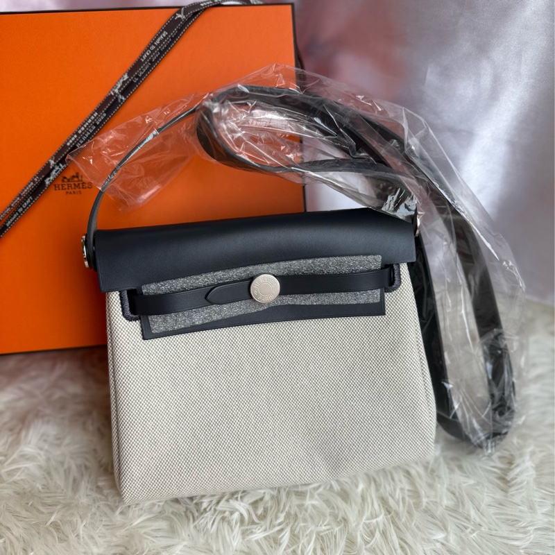Hermès Mini herbag 石板灰 銀釦 全新品-0