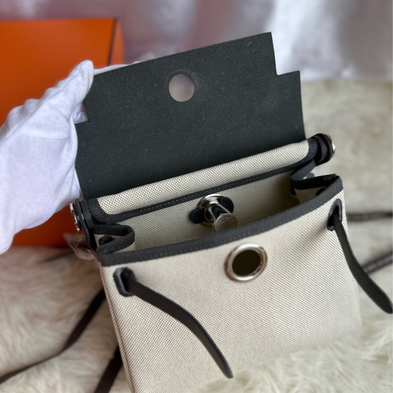 Hermès Mini herbag 石板灰 銀釦 全新品-3
