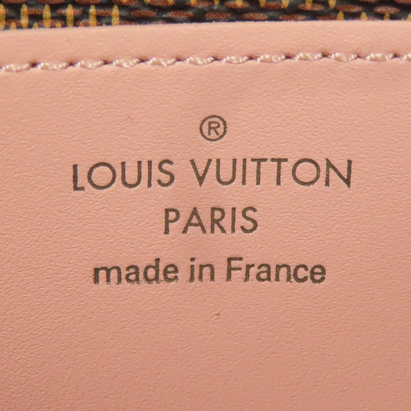 LOUIS VUITTON Damier Ebene Croisette Chain Wallet金扣鏈帶肩背袋-5