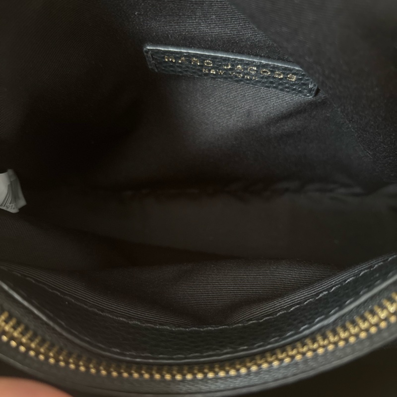 Marc Jacobs boho專櫃款 黑色荔枝皮 鎖頭郵差包 九成新-13