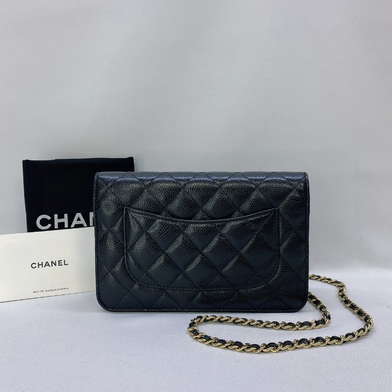 CHANEL WOC金扣荔枝牛鏈帶包-1