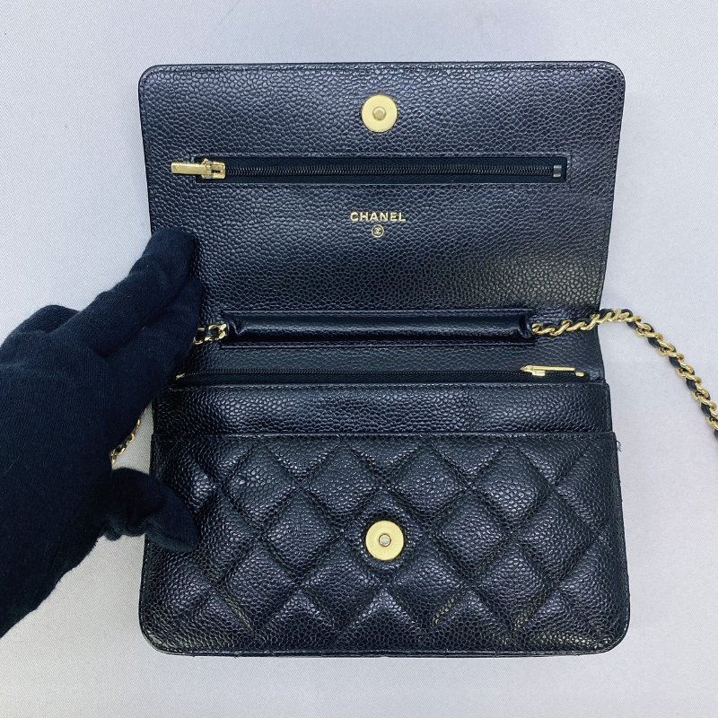 CHANEL WOC金扣荔枝牛鏈帶包-3