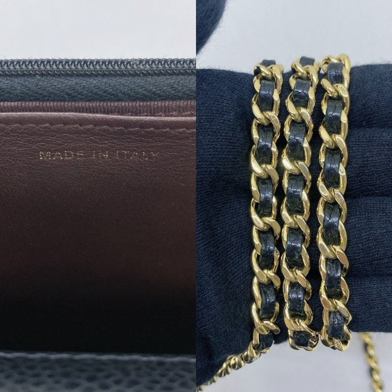 CHANEL WOC金扣荔枝牛鏈帶包-7