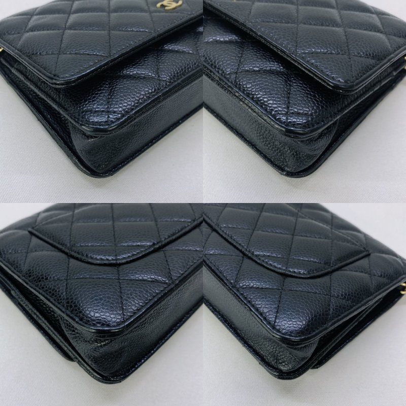 CHANEL WOC金扣荔枝牛鏈帶包-9