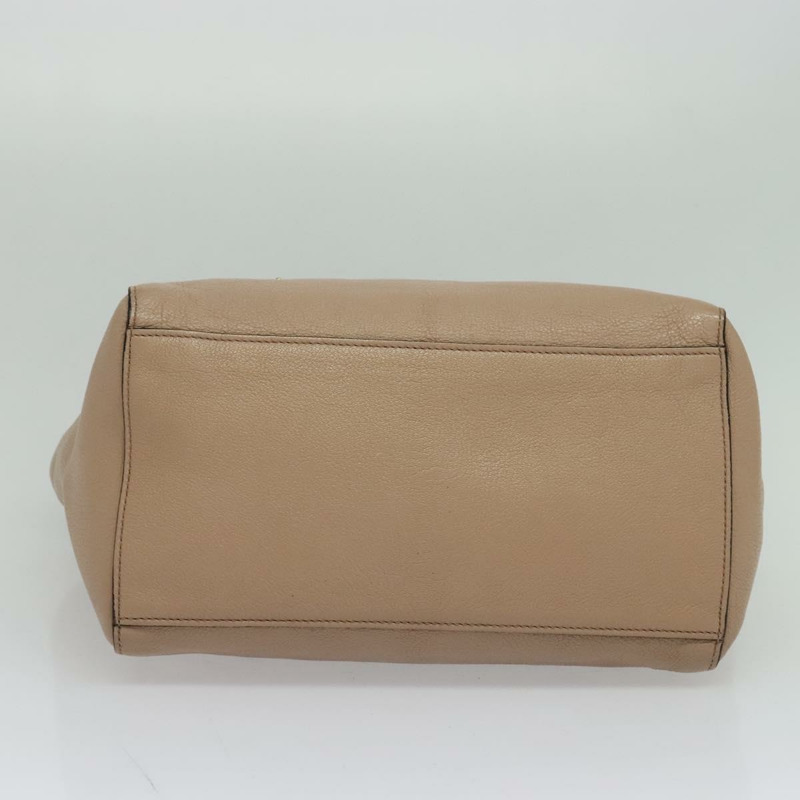 【日本直送】Miu Miu 手提包 皮革 2 向 米色 金色 正品 122923-4