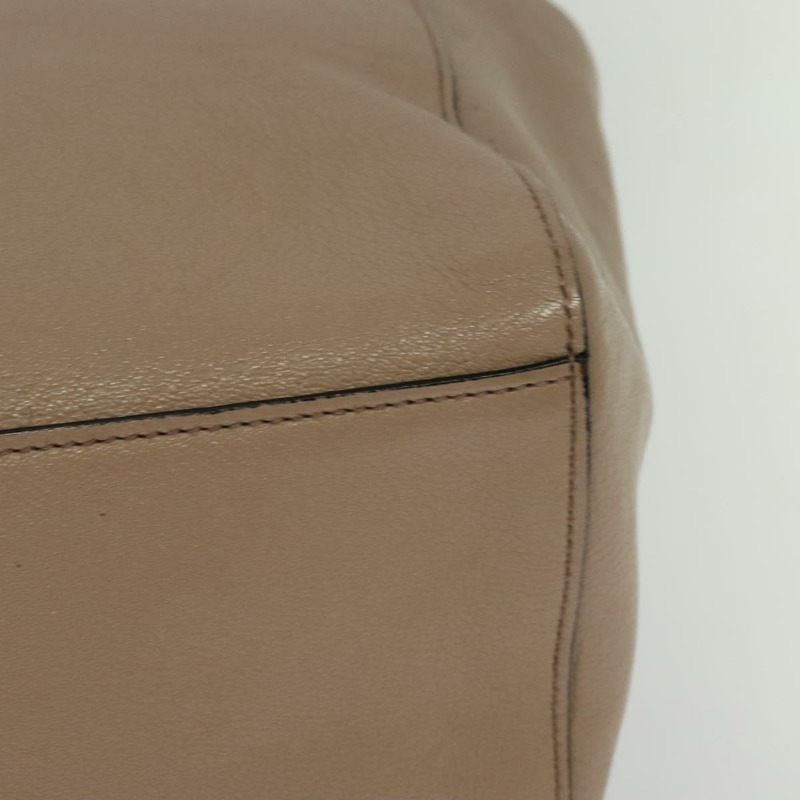 【日本直送】Miu Miu 手提包 皮革 2 向 米色 金色 正品 122923-15