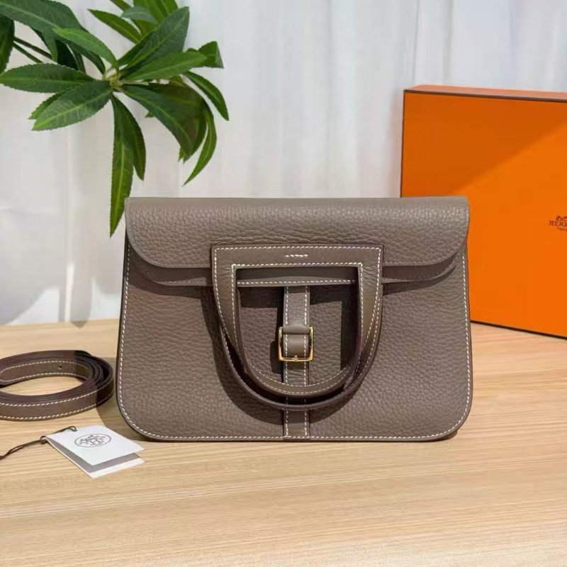 ✨Hermes halzan25 大象灰金扣  全新配件齊全-0