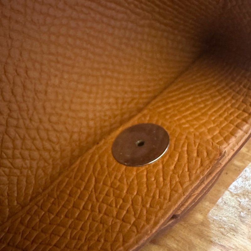 Hermes金棕色bastia零錢包👛-7