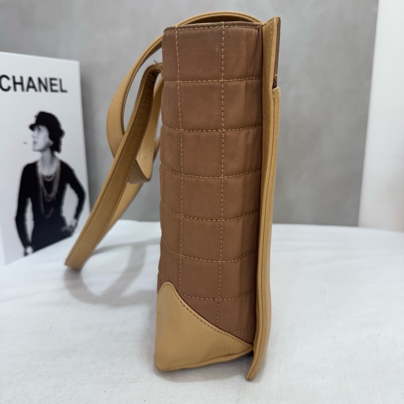 Chanel 冰格拼皮托特包-6