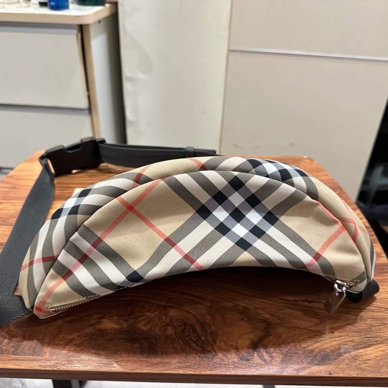 二手-Burberry Belt Bag-格紋馬術騎士圖案腰包-2
