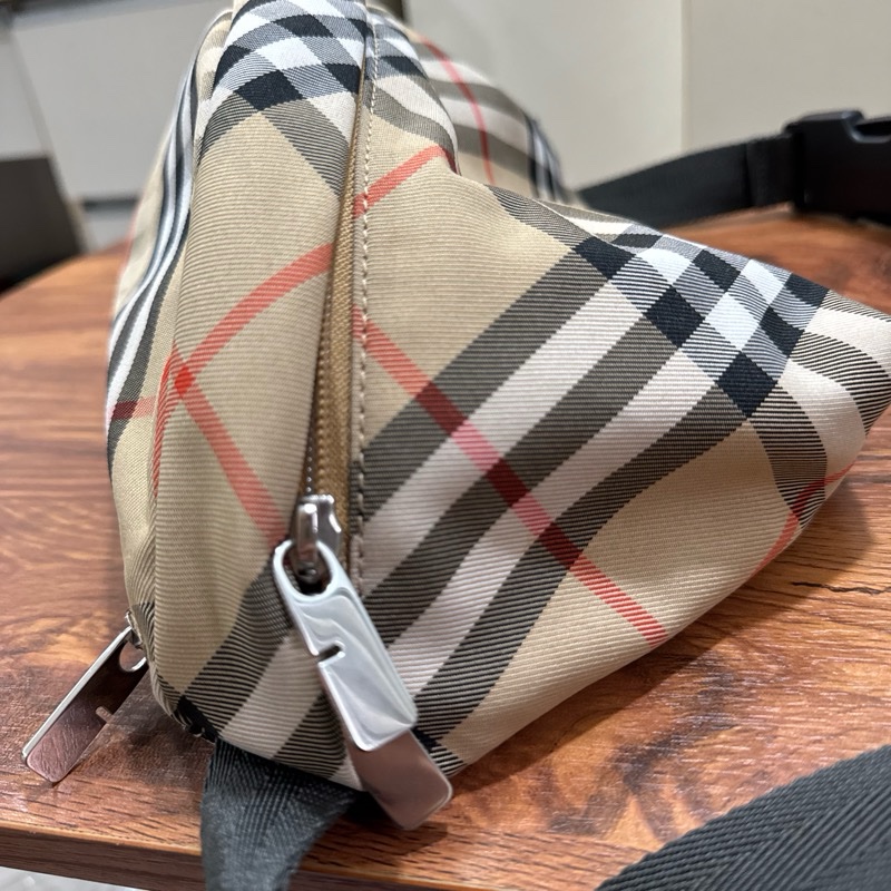 二手-Burberry Belt Bag-格紋馬術騎士圖案腰包-4