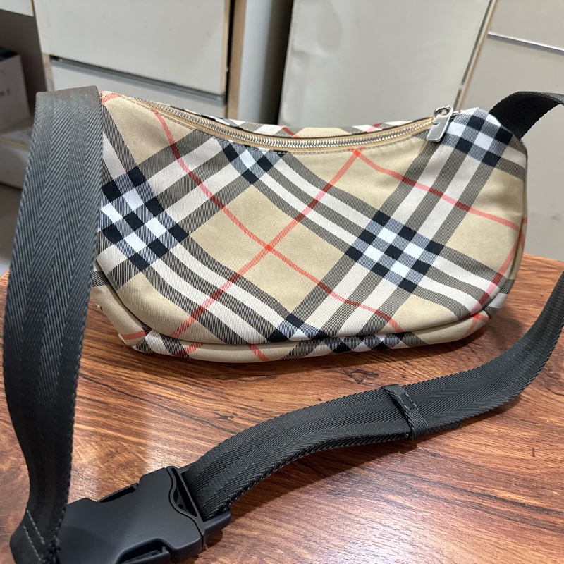 二手-Burberry Belt Bag-格紋馬術騎士圖案腰包-8